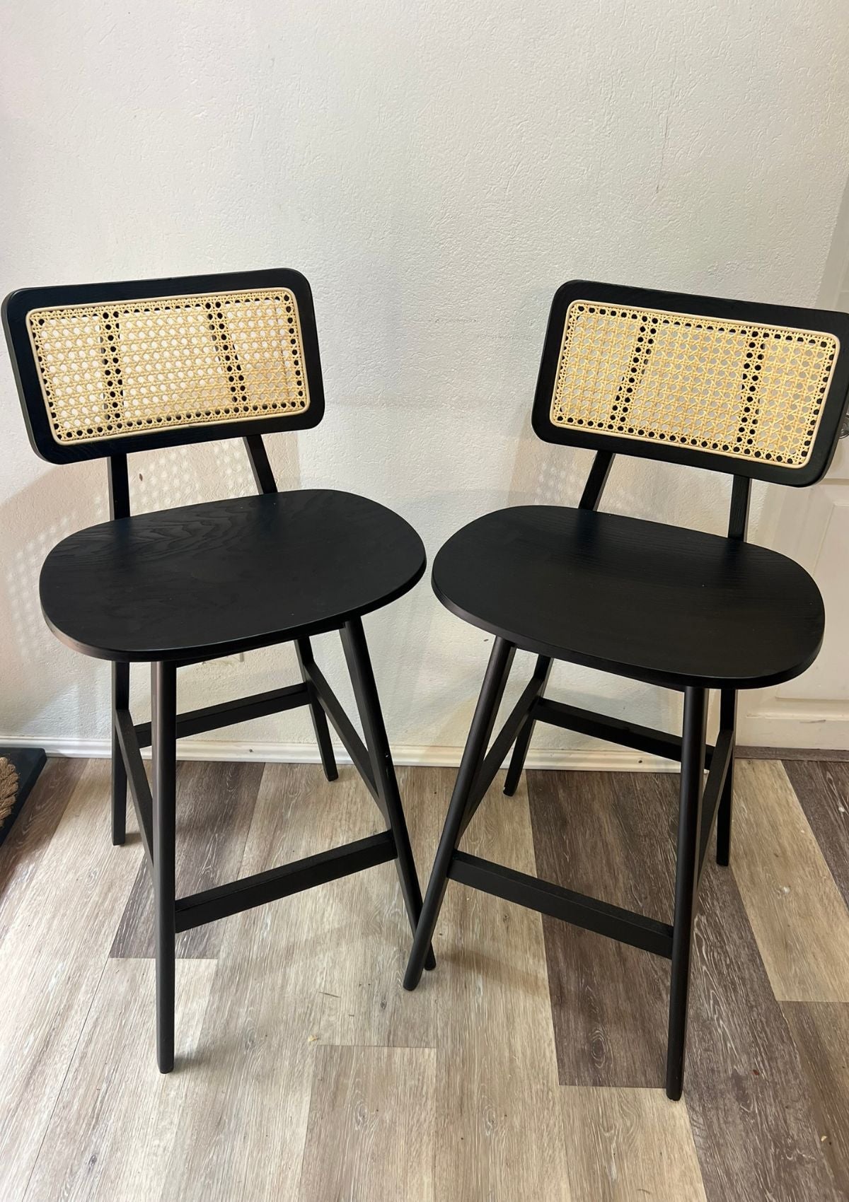 Unique Bar Stools with Caning