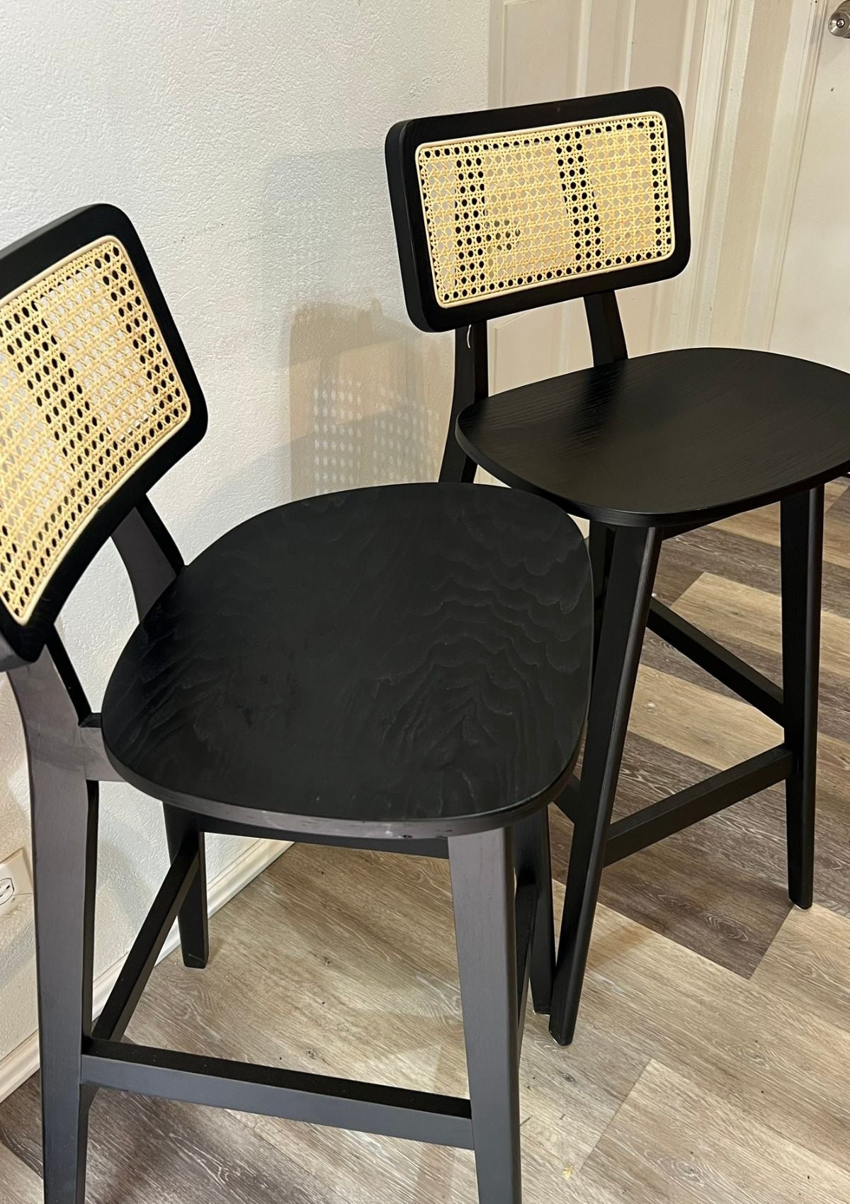 Unique Bar Stools with Caning