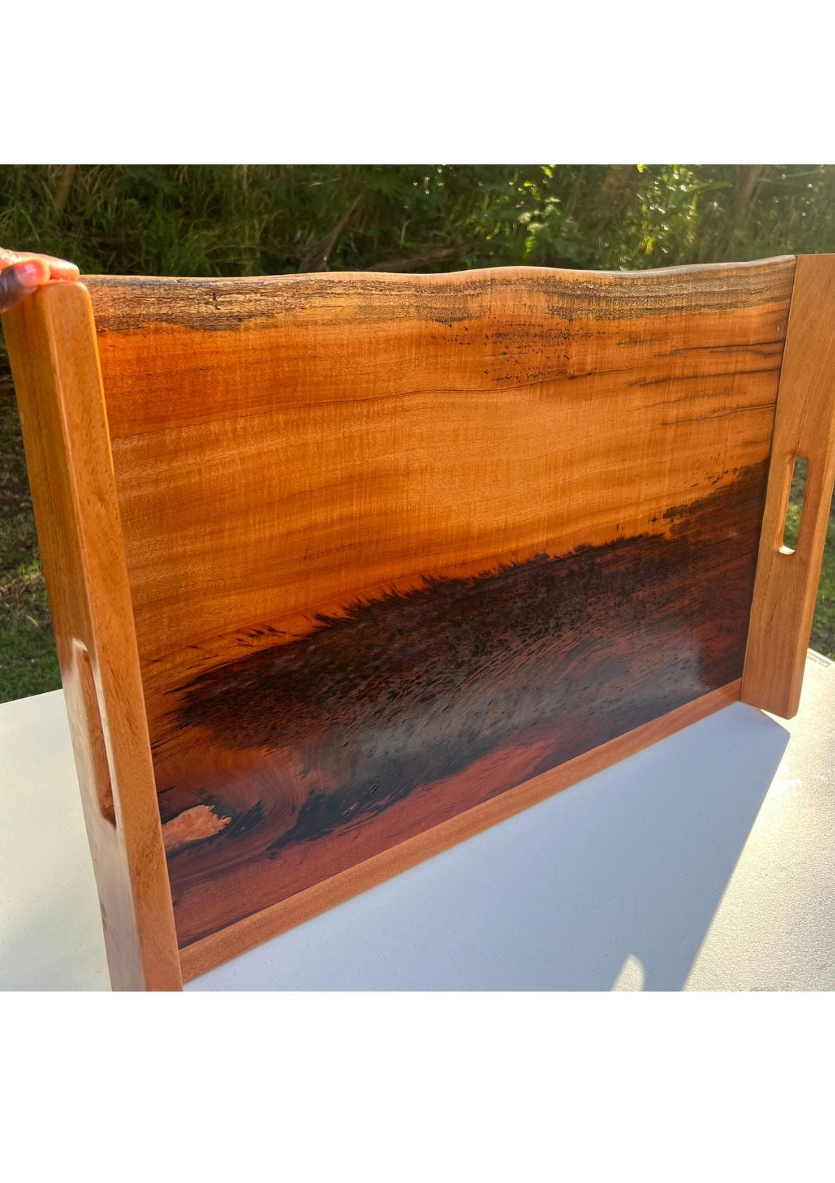 Handmade Mahogany and Epoxy Noodle Board