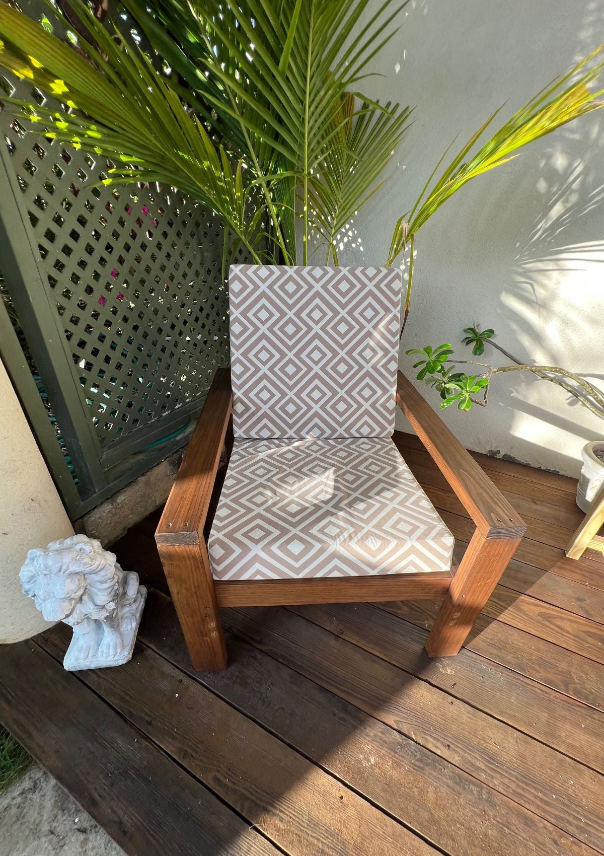 Wood patio lounge online chairs